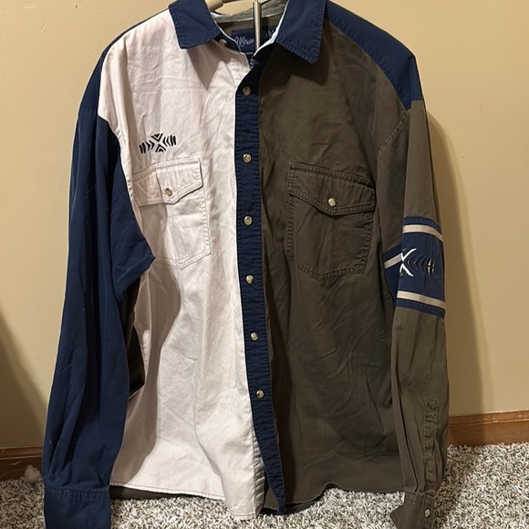 Wrangler Multicolor Casual Button Down Shirt - Picture 1 of 7